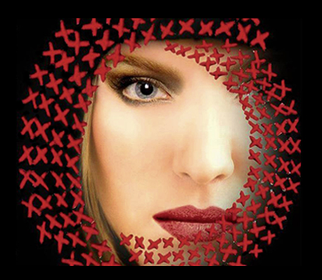 Alexa - Damen T-shirt schwarz - Print ohne Applikation